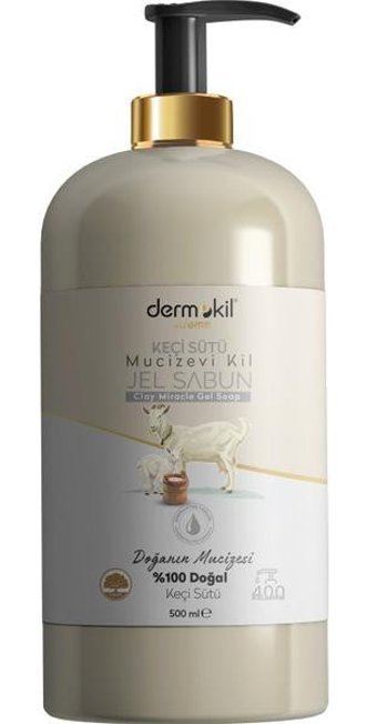 Dermokil Clay Miracle Soap Keçi Sütü Nemlendiricili Organik 500 ml Sıvı Sabun