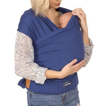 Sevi Bebe Bel Destekli Lacivert Wrap Sling