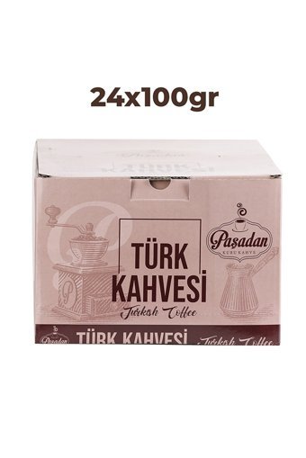 Paşadan Sade Orta Kavrulmuş Türk Kahvesi 24x100 gr