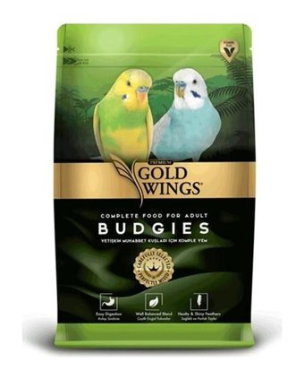 Gold Wings Premium Kabuklu Sade Vitaminli Yetişkin Muhabbet Kuşu Yemi 2 kg