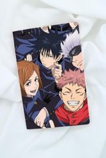 Anime Marketi Jujutsu Kaisen A5 Çizgisiz Orta Boy Mavi Not Defteri