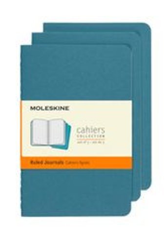 Moleskine Cahier Pocket A6 Çizgili Küçük Boy Mavi 3'lü Not Defteri