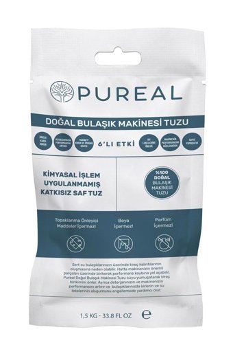 Pureal Doğal Bulaşık Makinesi Tuzu 3 kg