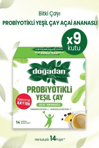 Doğadan Probiyotikli Karışık Bitki Çayı 9x14 Adet