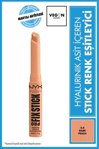 Nyx Professional Makeup Pro Fix Stick 0.4 Dark Peach Nemlendiricili Göz Altı ve Yüz Krem Stick Kapatıcı