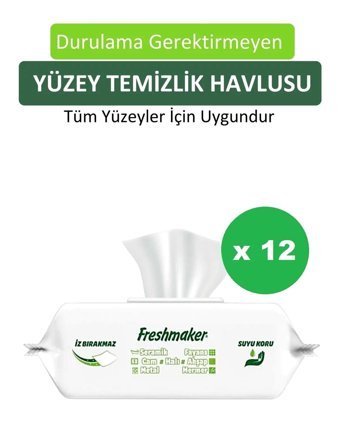 Freshmaker 1200 Yaprak 12'li Islak Mendil