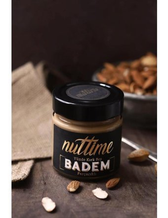 Nuttime Badem Parçacıklı Parçacıklı Badem Ezmesi 250 gr