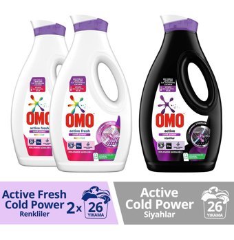 Omo Active Renkliler ve Siyahlar İçin 78 Yıkama Sıvı Deterjan 1.69 lt