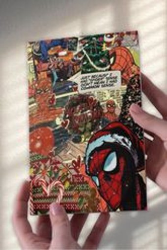 Namgo Spiderman A5 24 Yaprak Çizgisiz Dikişli Karton Kapak 1 Adet Spiderman Okul Defteri