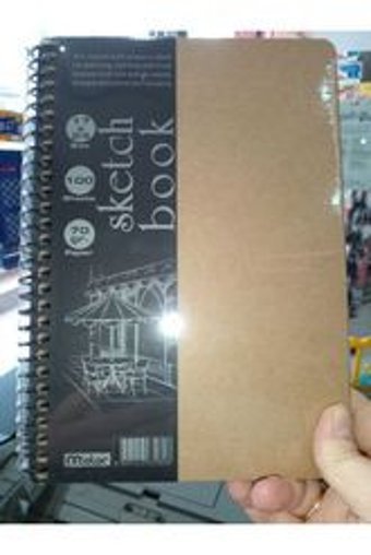 Mcolor A5 100 Yaprak Çizgisiz Telli Sert Kapak 1 Adet Sketchbook Okul Defteri