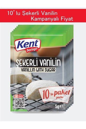 Kent Boringer Şekerli Vanilya 10x5gr