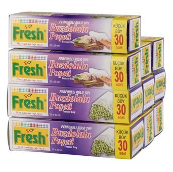 Sa Fresh Perforeli Rulo Tipi Küçük Buzdolabı Poşeti 10x30'lu