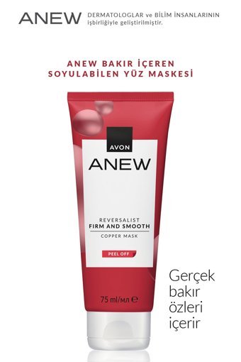 Avon Anew Bakır Nemlendirici Soyulabilir Krem Yüz Maskesi