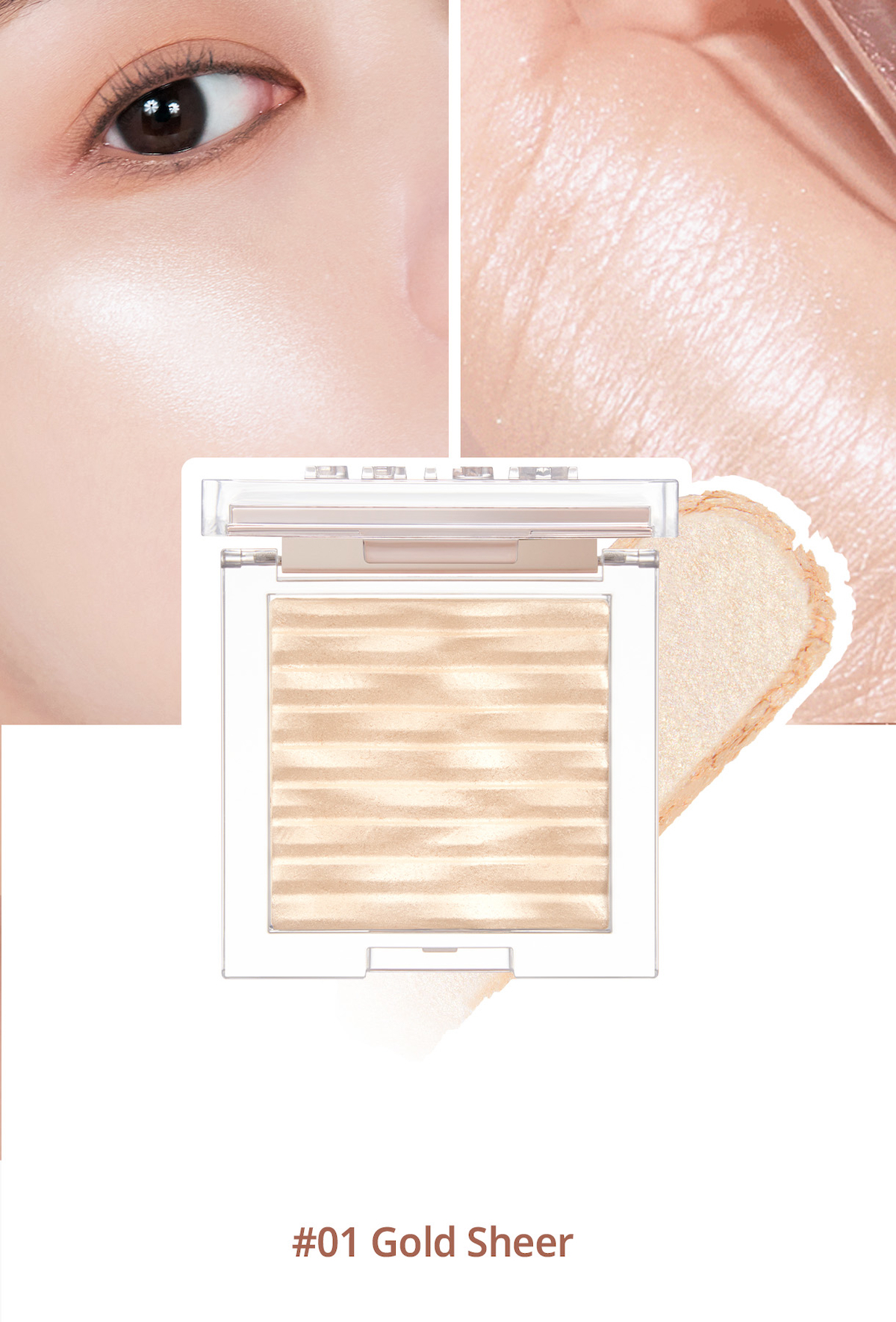 Clio 01 Gold Sheer Krem Palet Highlighter