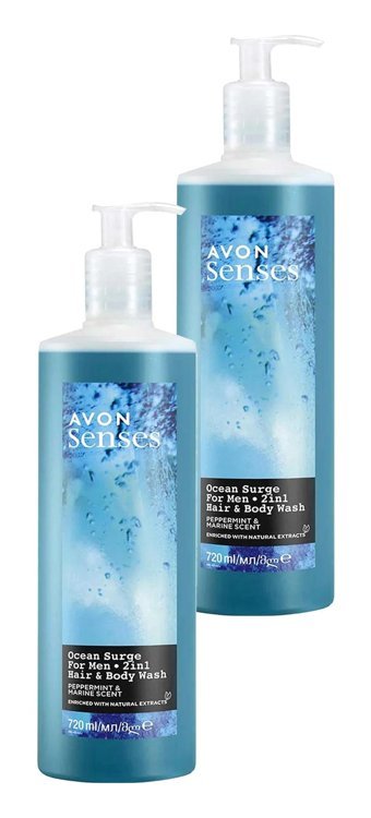 Avon Senses Ocean Surge Nane-Deniz Duş Jeli 2x720 ml