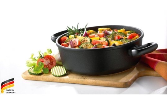 Amt Gastroguss D-Amt824 Kapaklı Granit 24 cm Derin Tencere