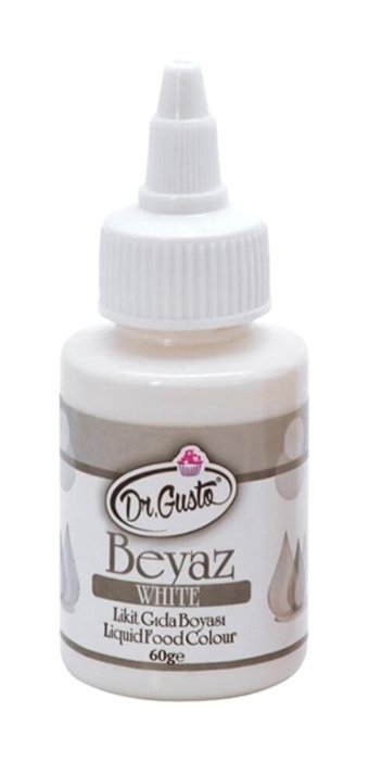 Dr. Gusto Beyaz Su Bazlı Sıvı Gıda Boyası 60 ml