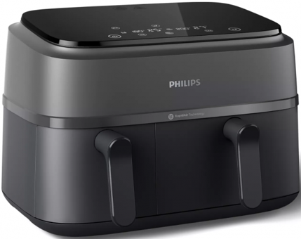 Philips NA350/00 Airfryer 9 lt Tek Hazneli Led Ekranlı Sıcak Hava Fritözü Siyah