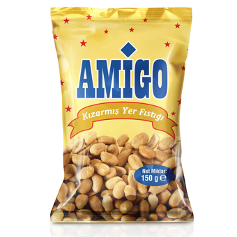 Amigo Kızarmış Tuzsuz Kavrulmuş Yer Fıstığı 150 gr