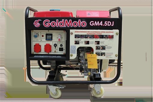 Goldmoto GM4.5DJ 4.5 kVa İpli/Marşlı Dizel Jeneratör