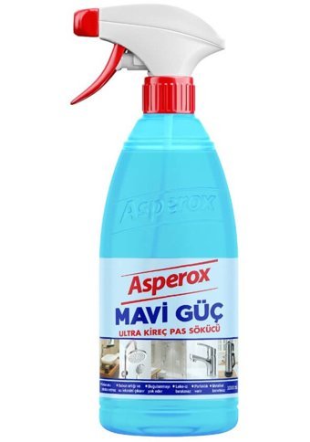 Asperox Mavi Güç Sprey Mutfak ve Banyo Temizleyici 12x1 lt