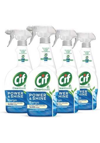 Cif Power&Shine Sprey Banyo Temizleyici 4x750 ml