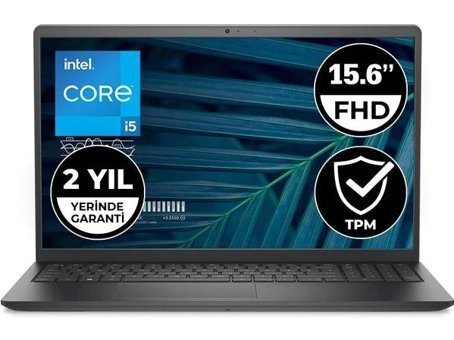 Dell Vostro 3520 N1605PVNB3520_U Dahili Intel Iris Xe Graphics Eligible Intel Core i5 1235U 8 GB Ram 256 GB SSD 15.6 inç Full HD FreeDos Laptop