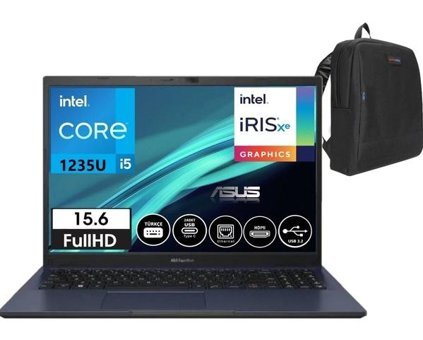 Asus Expertbook B1502CBA-BQ078036 Dahili Intel Iris Xe Graphics Eligible Intel Core i5 1235U 8 GB Ram 2 TB SSD 15.6 inç Full HD Windows 11 Pro Laptop + WeblegelsinÇanta