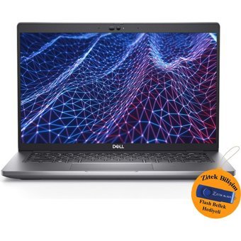 Dell Latitude NB N201L543014EMEA_U ZI718 Dahili Intel Iris Xe Graphics Eligible Intel Core i5 1235U 48 GB Ram 512 GB SSD 14 inç Full HD Windows 11 Pro Laptop + Zitek 16 GB Flash Bellek