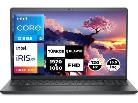 Dell Vostro 3520 N1611PVNB3520U 009 Dahili Intel Iris Xe Graphics Eligible Intel Core i5 1235U 24 GB Ram 1 TB SSD 15.6 inç Full HD FreeDos Laptop