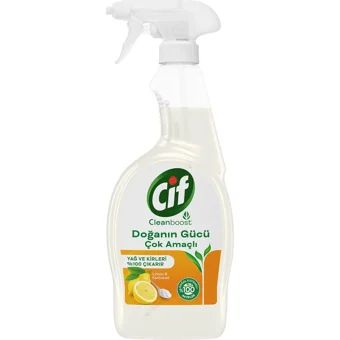 Cif Cleanboost Doğanın Gücü Sprey Mutfak ve Banyo Temizleyici 750 ml