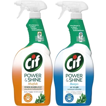 Cif Power&Shine Sprey Mutfak ve Banyo Temizleyici1.5 lt