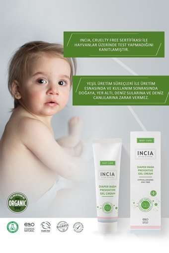 Incia Babycare Parfümsüz Parabensiz Pişik Kremi