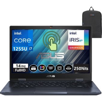 Asus Expertbook B3402FBA-EC0391 EC039135 Dahili Intel Iris Xe Graphics Eligible Intel Core i7 1255U 40 GB Ram 1 TB SSD 14 inç Full HD Windows 11 Pro Dokunmatik Laptop + WeblegelsinÇanta