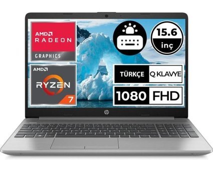 HP 250 G9 6Q8N3ESEA Dahili AMD Radeon RX Vega 8 AMD Ryzen 7 5825U 16 GB Ram 512 GB SSD 15.6 inç Full HD FreeDos Laptop