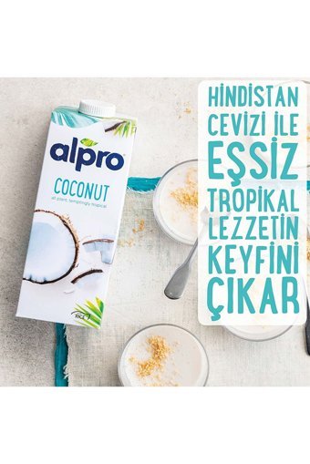 Alpro Hindistan Cevizi Sütü Laktozsuz 4'lü 1 lt