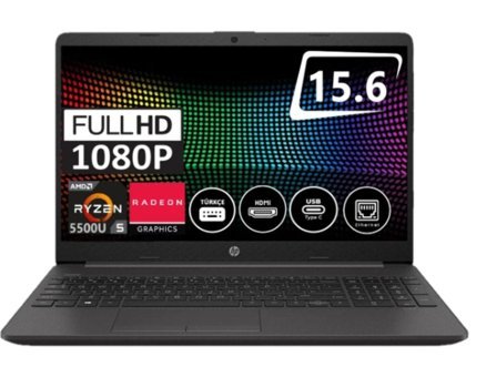 HP 255 G8 7N4W6AA Dahili AMD Radeon Graphics AMD Ryzen 5 5500 16 GB Ram 256 GB SSD 15.6 inç Full HD FreeDos Laptop