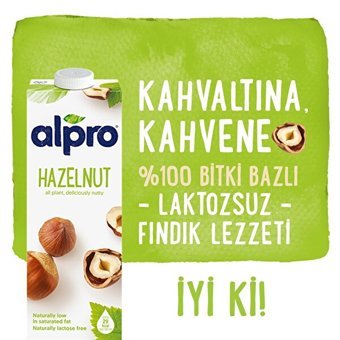 Alpro Fındık Sütü Laktozsuz 1 lt