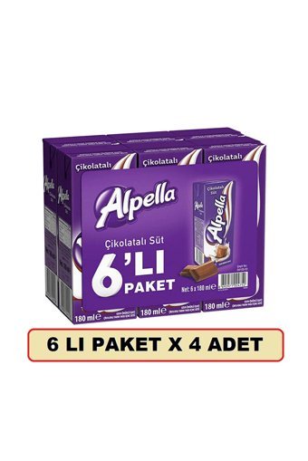 Alpella Çikolatalı Süt 24'lü 180 ml