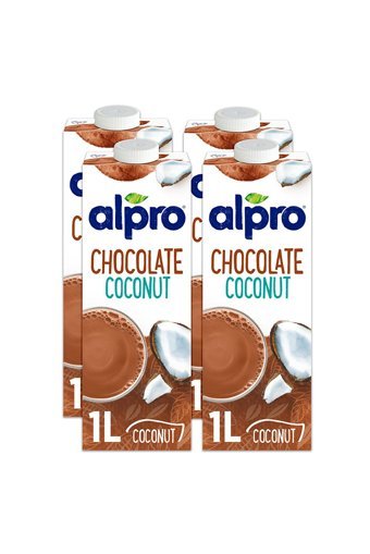 Alpro Çikolatalı Hindistan Cevizi Sütü Laktozsuz 4'lü 1 lt