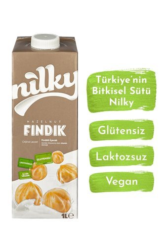 Nilky Vegan Fındık Sütü Laktozsuz 3'lü 1 lt