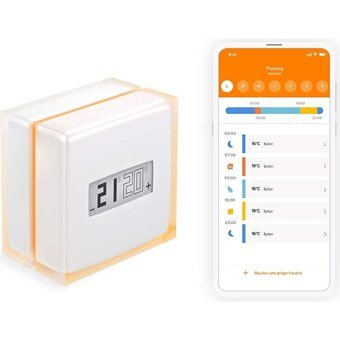 Netatmo NTH01-EN-EU 50 Derece 0.5 Derece Hassasiyet Akıllı Kablosuz Dijital Termostat