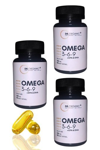 Dr.Organic 3-6-9 Omega 3 Balık Yağı Kapsül 950 mg 3x60 Adet