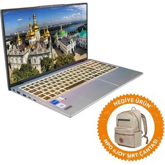 Everest EVERbook EB 21RA1 Dahili Intel Iris Xe Graphics Intel Core i5 1135G7 32 GB Ram 128 GB SSD 15.6 inç Full HD FreeDos Laptop