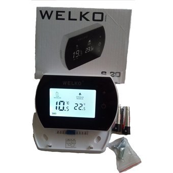 Welko W20 S20 45 Derece 0.5 Derece Hassasiyet Kablolu Dijital Termostat