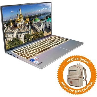 Everest EVERbook EB 21R25 Dahili Intel Iris Xe Graphics Intel Core i5 1135G7 32 GB Ram 512 GB SSD 15.6 inç Full HD Windows 11 Pro Laptop