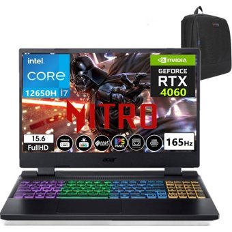 Acer Nitro 5 AN515-58 NHQM0EY00909 Harici GeForce RTX 4060 Intel Core i7 12650H 48 GB DDR5 Ram 512 GB SSD 15.6 inç Full HD FreeDos Oyuncu Laptop + WeblegelsinÇanta