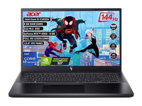 Acer Nitro 5 15 ANV15-51 NH.QNBEY.001İ5 Harici GeForce RTX 4050 Intel Core i5 13420H 8 GB Ram 512 GB SSD 15.6 inç Full HD FreeDos Oyuncu Laptop