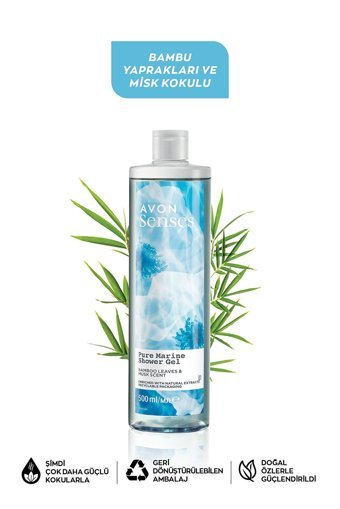 Avon Senses Bambu Yaprağı Misk Aromalı Duş Jeli 500 ml