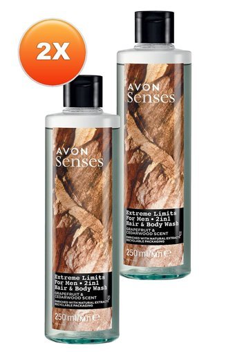Avon Senses Greyfurt Sedir Aromalı Duş Jeli 2x250 ml